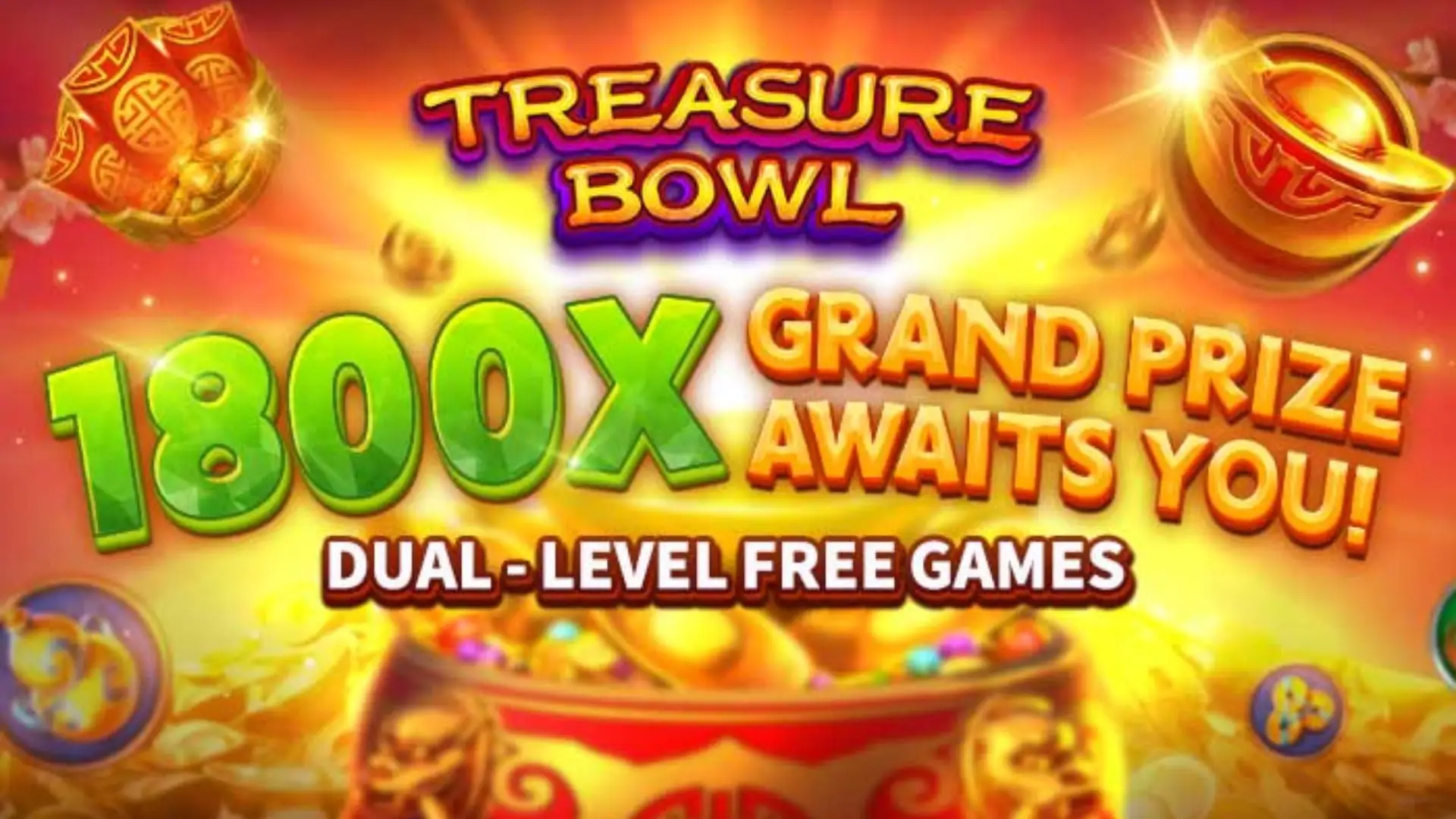 Multiplicadores Treasure Bowl zzzz - 7777x Máximo com Tigela Dourada